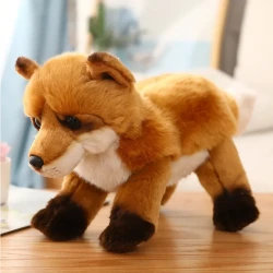 Simulation Cute Plush Raccoon Fox Doll Children's Favorite Animal Toys