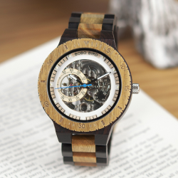 Automatic Wooden Mechanical Luxury Men's Watch