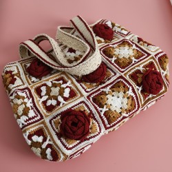 Women's Three-dimensional Flower Handmade Shoulder Bag