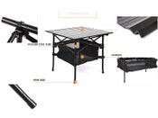 70cm Folding Camping Square Table Portable