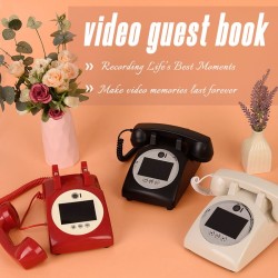 European-style Retro Wedding Video Visitors' Book Birthday Party Video Blessing Message Decoration Telephone