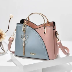 Color Block Handbag For Women