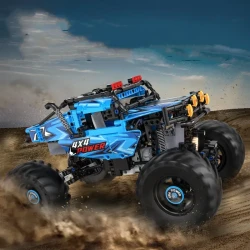 Remote Control Monster Rock Crawler Children's Assembled Unit Blocks On Wheels Toy