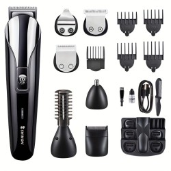 Hair Clipper Haircut 12-in-1 Beard Trimmer Electric Trimmer Professional Shaver Cordless Hair Grooming Set USB Rechargeable Precision Convenient Hair Clipper Suitable for Adults and Kids