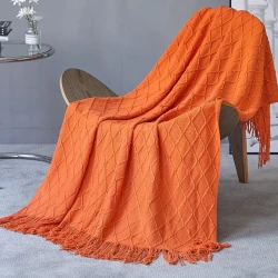 Knitted Blanket Sofa Cover