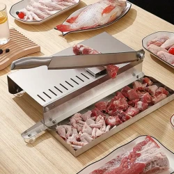 1pc Stainless Steel Chef Knife, Frozen Meat Slicer, Chicken, Duck, Fish Boning Knife, Commercial Spatula