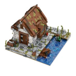 Seaside Fishing House Building Blocks Model Assembling Toys