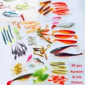 Clearence 30pcs Soft Fishing Lures