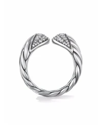 925 Sterling Silver Double-headed Snake Design Ring For Women