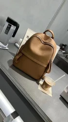 High-grade Baidu Leather Backpack