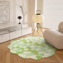 Machine Washable Shaped Living Room Round Multi Non-slip Rug