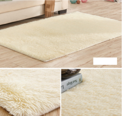 Smooth silk wool carpet, bedroom living room bedside carpet