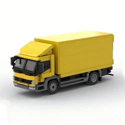 Yellow Truck Model Small Particle Building Blocks Toy