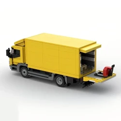 Yellow Truck Model Small Particle Building Blocks Toy