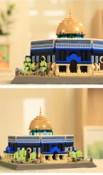 Jerusalem Rock Dome Mosque Assembled Building Blocks