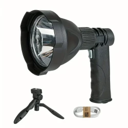 Rechargeable LED Handheld Spotlight Flashlight, High Power LED, 500-1000 Lumen