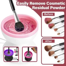 Electric Makeup Brush Cleaner Machine Portable Automatic USB Cosmetic Brush Cleaner