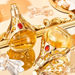 Luxurious Golden-Tone Women's Perfume