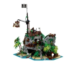 Pirate Era Bobo Bay Confinement Island Forbidden Island Compatible With Assembled Building Block Toys