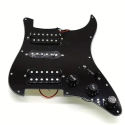 Loaded Electric Guitar Prewired ST Pickguard With Single Colis Humbucker Pickups Neck Middle Bridge