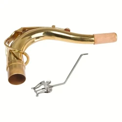 Size: Saxophone Elbow Bend Neck: Length: 190mm/7.48inch Outer Diameter of Interface: 27.5mm/1.08inch Sax Sheet Music Clip: Front End: 95mm/3.74inch (length) Oblique Metal Rod: 105x4mm/4.13x0.16inch (LxD)Saxophone elbow bend neck fits most tenor saxophones