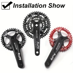 BUCKLOS 104BCD Ultralight Aluminum Alloy Crankset, 170mm Square Hole