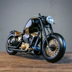 1pc Vintage Style Handcrafted Iron Motorcycle Model