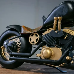 1pc Vintage Style Handcrafted Iron Motorcycle Model