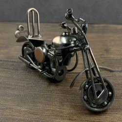 Vintage Iron Motorcycle Model Ornament