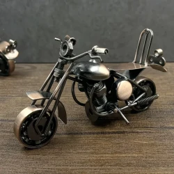 Vintage Iron Motorcycle Model Ornament