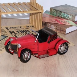 12.5" Long Handcrafted Vintage Convertible Supercar Iron Model