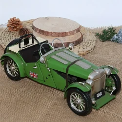 Vintage Green Iron Classic Car Model Collectible