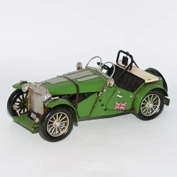 Vintage Green Iron Classic Car Model Collectible