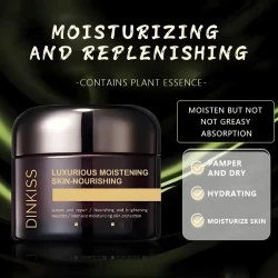 DINKISS Luxurious Moisturizing Face Cream - Hyaluronic Acid & Glycerin Enriched, Formaldehyde-Free, All Skin Types, Hydration & Softness, Buy One Get One Free