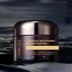 DINKISS Luxurious Moisturizing Face Cream - Hyaluronic Acid & Glycerin Enriched, Formaldehyde-Free, All Skin Types, Hydration & Softness, Buy One Get One Free