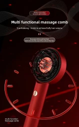 Multi Functional Massage Comb: Advanced Electric Scalp Massager Comb for Hair Growth, Automatic Scalp Massager, and Enhanced Oil Infusion Technology for Scalp Health