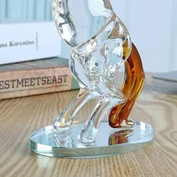 Crystal Glass Horse Statue Animal