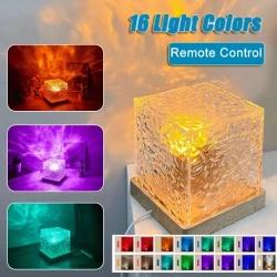 16 Colors LED Water Ripple Ambient Night Light And RGB Table Lamp