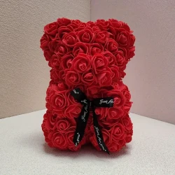 1pc Immortal Rose Bear - Artificial Foam Flowers