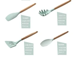 11 pcs non stick spatula kitchenware cooking set
