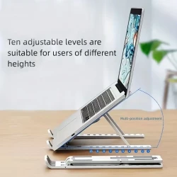 Adjustable Laptop Stand - Ergonomic, Portable, and Height Adjustable