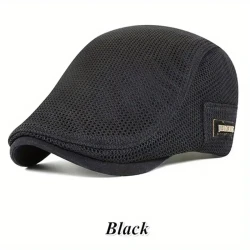 Adjustable 100% Beret with Breathable Eyelet Design