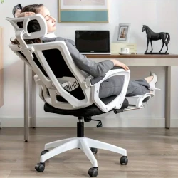 Ergonomic Office Chair With Headrest - Comfortable Computer Desk Chair