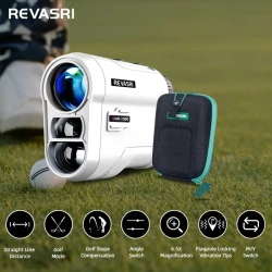 REVASRI Golf Rangefinder with Slope, Pin Lock, and Vibration - 1000YDS Laser