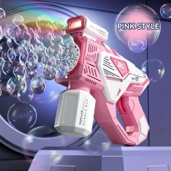 A Porous Electric Bubble Gun