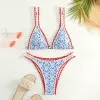 Women's Floral Print Bikini Set - Stylish Split Swimsuit