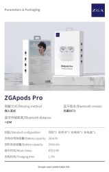 ZGA EarPods Pro, Wireless Earbuds. High Quality, Airpod Pro