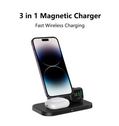 3 in 1 Magsafe fast Charger for iPhone, Watch and Airpods.