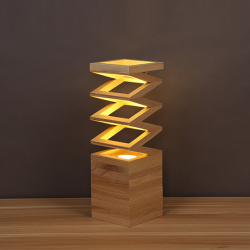 Creative Solid Wood Table Lamp