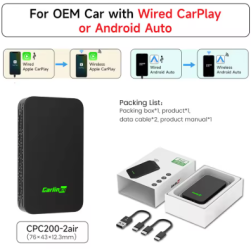 CarlinKit 5.0 & 4.0 Wireless CarPlay Adapter – Dual-System Smart CarPlay Box for iOS & Android Devices